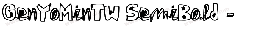GenYoMinTW SemiBold 字体转换